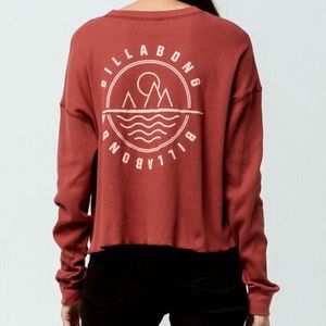 BILLABONG/TILLYS women’s crop top thermal brick